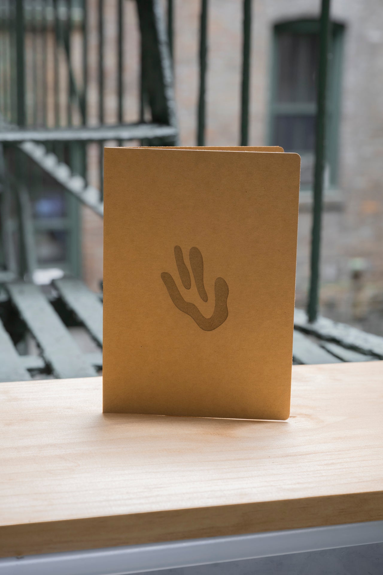 Laser engraved greeting card