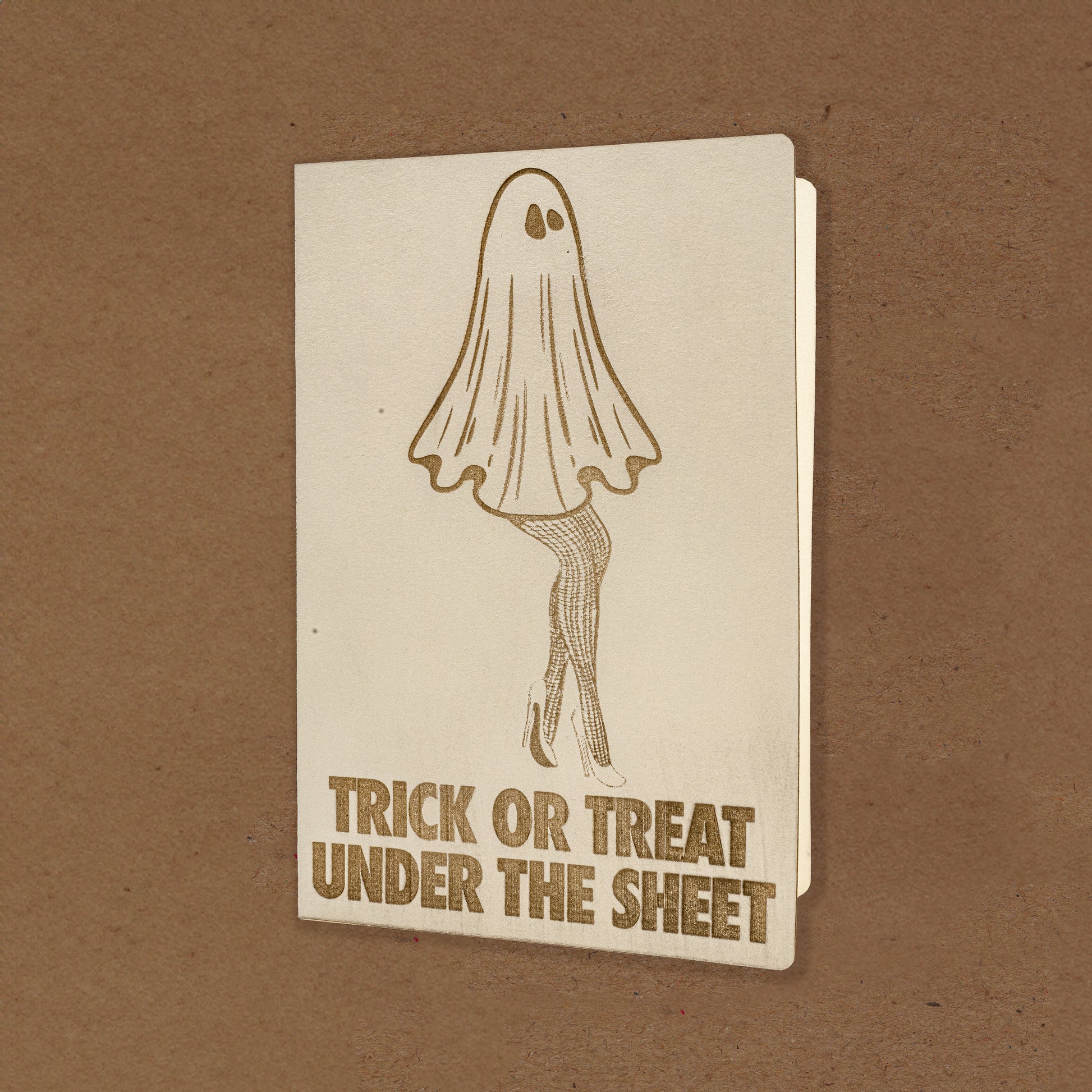 Spooky ghost card