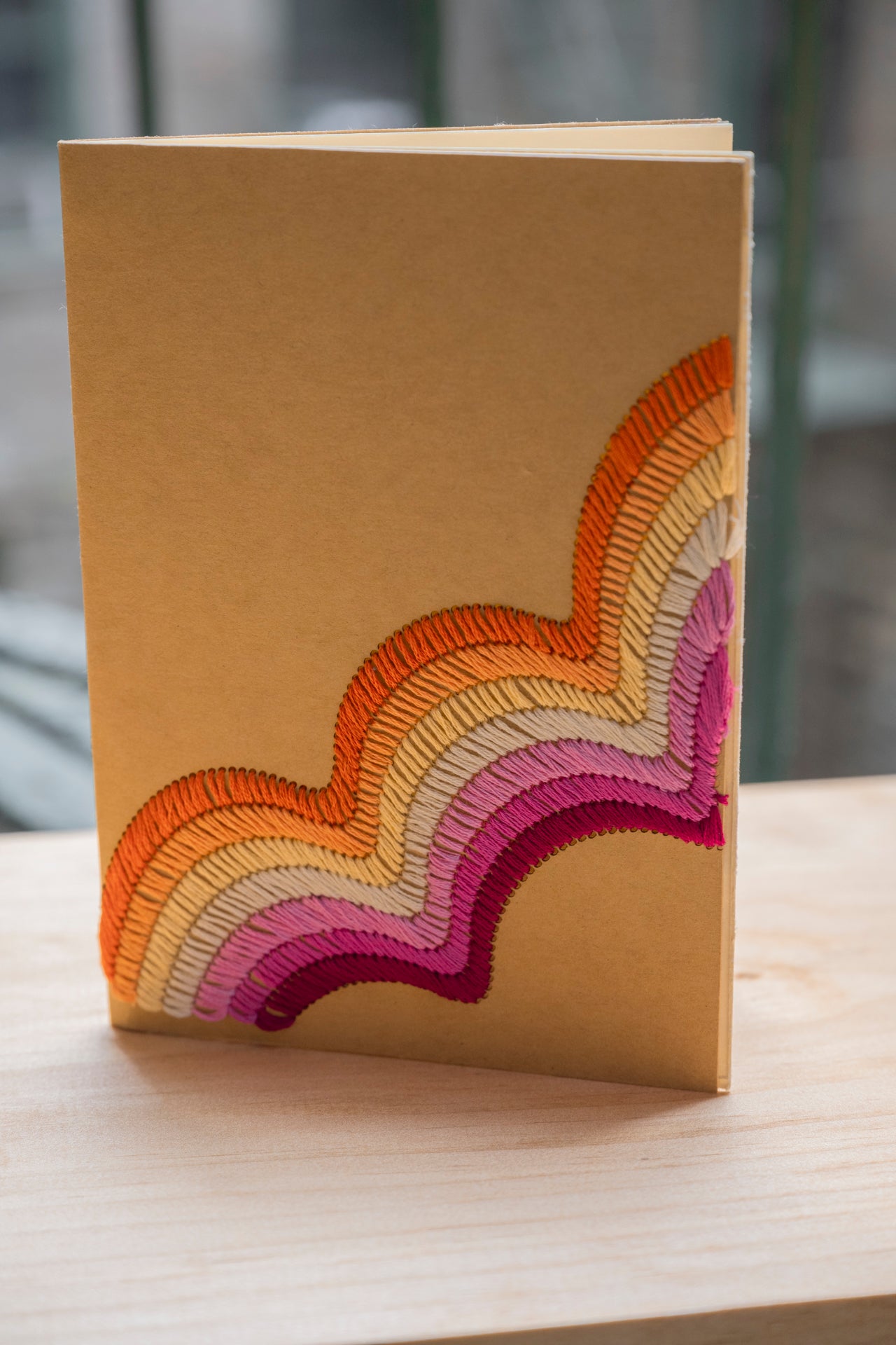 Lesbian pride flag card